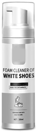KARELLS White Trainer Cleaner,Shoe Cleaner,200ml White Shoe Cleaning Cream,Trainer Cleaning Kit for Shoes,Leather,Knit,Boots,Canvas,Suede Cleaner