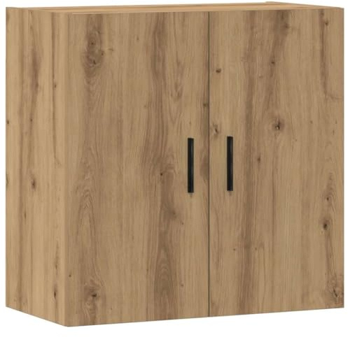 vidaXL Armario de Pared Madera de ingeniería Roble Artisan 60x31x60 cm, Armario montado en la Pared, Armario de Almacenamiento, Armario de Pared Colgante