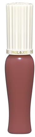 Paul & Joe Glossy Rouge 06 Mousse au chocolat, Brown – High Gloss Liquid Lipstick, Plumping & Hydrating, Radiant Shine, Non-Sticky Cushion Finish, 0.35 oz