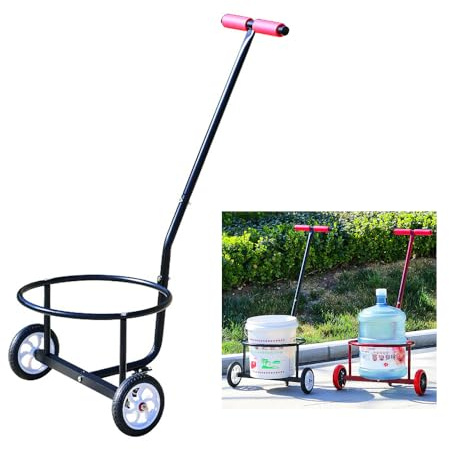Multifunktionaler müheloser Mehrzweckwagen, Wassereimer, Müll- und Propangas-Tankbeweger, unverzichtbar für ältere Menschen, Camping, Outdoor, Garten und Werkstatt, strapazierfähig, einfaches Ziehen