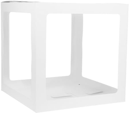 MAJORMENCH Transparente Ballonbox aus Pvc und Papier Langlebige Weihnachts Geburtstagsballons Aufbewahrungsbox Dekorative Feierbox für Hochzeit Festival Babyparty