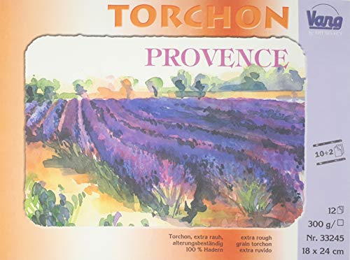 Vang 33245 - Aquarellblock f?r Aquarellmalerei in K?nstlerqualit?t - 18 x 24 cm, 300g/m? - 12 Blatt