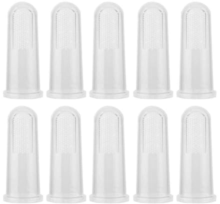 10-Pack Finger Tandborste för Husdjur, Hund och Katt Munrengöringsborste, Oral Tandvård