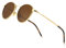 SUNGAIT Runde Vintage Polarisierte Sonnenbrille Klassische Retro Metallrahmen Sonnenbrille Rundschreiben für Frauen Männer(Goldrahmen/Polarisierte Braune Linse)-SGT059JKCUK