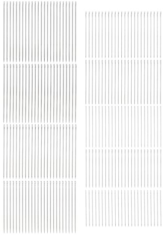 216 piezas de agujas de coser a mano para reparación de costura, aguja de bordar para coser a mano, kit de agujas para coser afiladas(S #)