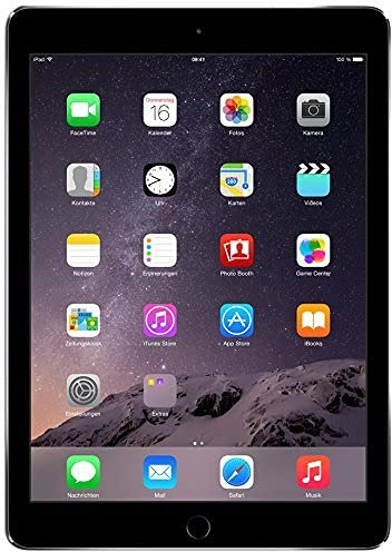 Apple iPad Air 2 24,6 cm (9,7) Tablette PC (processeur Arm, 3,5 GHz, RAM 2 Go, Mac OS, écran Tactile) 16 GB, WiFi / EU Version Gris (Reconditionné)