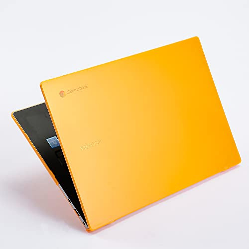 mCover Case Compatible for 2021~2022 14 Samsung Galaxy Chromebook Go XE340XDA XE345XDA Series Laptop Computers ONLY (NOT Fitting Any Other Samsung Models) - Orange