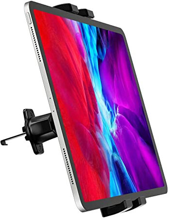 woleyi Tablet Halterung Auto Lüftungsschlitz, Handy & Tablet Autohalterung Lüftungsgitter [Upgrade Super Stabil], Auto Vorne Lüftung Halter für iPad mini Air Pro, Galaxy, Lenovo, iPhone 4-12,9