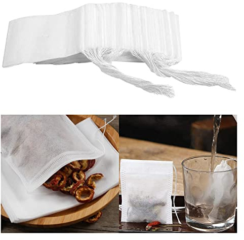 Cozylkx 1000 Stück Einweg Teebeutel Kaffeefilterbeutel Leere Gewürzbeutel Kordelzug Teefilter Beutel Für Losen Tee