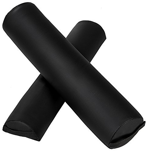 TecTake® Conjunto Cojín Cilíndrico Masajes, Almohada Lumbar Ergonómica, Ideal para Fisioterapia, Rodillo Masaje Muscular, Foam Roller, Accesorio de Camilla Masaje, Cojin Masaje - Negro