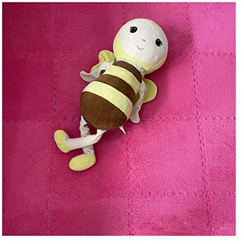 16 Stück Ineinandergreifende Plüsch-Schaumstoff-Fußmatten, Warmer Teppich, Ineinandergreifende Bodenfliesen, 30 X 30 cm Große Puzzle-Spielmatten Für Schlafzimmer, Spiel(Color:Rosenrot)