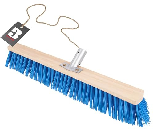 BAUSTER® Besen 600mm ohne Stiel Großer Straßenbesen Industriebesen Stubenbesen Zimmerbesen Hallenbesen, Handgeführt Holzbesen, Gartenbesen, Handbesen Gehwegbesen