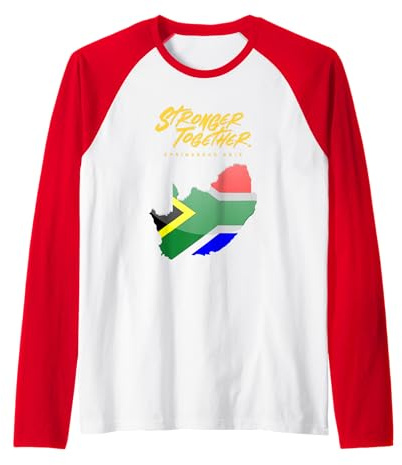 Stonger Together SA Springbok Bokke South African Rugby Raglan