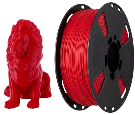 CC3D PLA Max PLA+ Kirsche Rot PLA Filament 1,75 mm 1kg 3D Drucker Filament FDM 3D Druck Material dunkelrot PLA Pro PLA Plus Filament rotes Filament (Kirschrot)