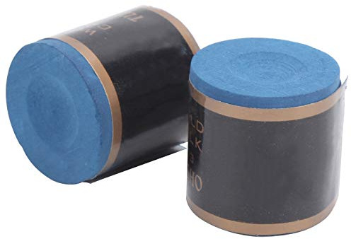 Tbest Pool Chalk,Pool-Queue-Kreide,Queue-Kreide,Billard und Pool,2 Stück,Billard-Queue-Spitzen,Kreide,Noslip-Billardtisch-Stick,Billard-Zubehör (blau) (Blue)