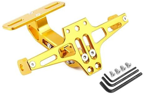 HHYHUJYG Kennzeichenhalter, Für Kymco Xciting Scooter,Kotflügel Eliminator,Einstellbare Winkel Lizenz Kennzeichen Halter Halterung,G