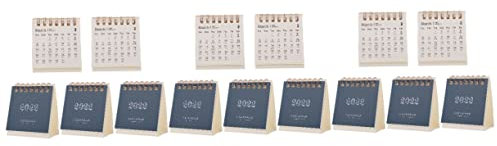 STOBOK 15stücke Tischkalender Einfache Papierkalender Für Zuhause Büro Und Schule Praktische Tischdekoration Und Planer Mit Monatsübersicht