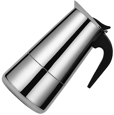 FUNOMOCYA Caffettiera in Acciaio Inossidabile Per Fornello Macchina Per Caffè Espresso Portatile Caffettiera Per Uso Domestico Resistente e Durevole