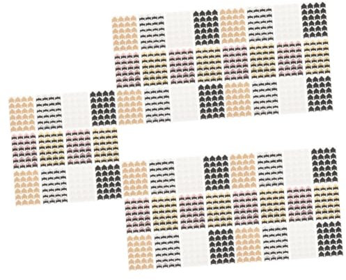 SHINEOFI 5 Sätze Aufkleber Für Fotoecken Bildeckaufkleber Lieferungen Bild Haken Aufkleber Für Fotorahmen Klebebandpunkte Scrapbooking -vorräte Fotoalbum Klebstoff Papier 12 Blätter * 5