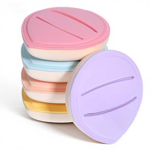 Yuomeaz 5 Pcs Makeup Sponge, Multicolored Foundation Blending Sponge, Wet Dry Makeup Beauty Powder Sponges Puff for Concealer, Blush
