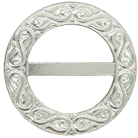Celtic Vine Scarf Ring, Handcast in Fine Pewter by William Sturt, Artisan Scarf Accessory