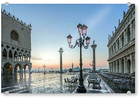 artboxONE Acrylglasbild 90x60 cm Reise Venedig 01 2 Bild hinter Acrylglas - Bild venedig Italia Italien