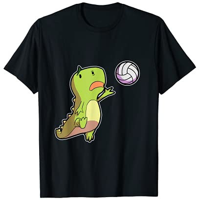 T-Rex Shirt Herren Beach-Volleyball Shirt Jungs Volleyball T-Shirt