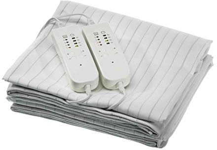 Naimoli's Word |Dolce Dormire Classic| Coprimaterasso Riscaldante Matrimoniale | Tecnologia con fili Conduttivi in Fibra di Carbonio | 160 x 190 cm| Colore Bianco/Neutro | Made in Italy