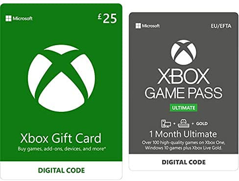 Xbox Live £25 Credit (Download Code) + Xbox Game Pass Ultimate 1 Month Membership (Download Code)