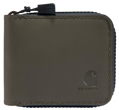 Carhartt slitstark herrplånbok, vattenavvisande, finns i flera stilar och färger, Tarmac, en storlek, hållbar, vattenavvisande plånbok, finns i flera