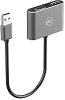 Mobility Lab ML312842 - Adattatore USB 3.0 a HDMI e VGA - Compatibile con macOS e Windows - Adattatore video