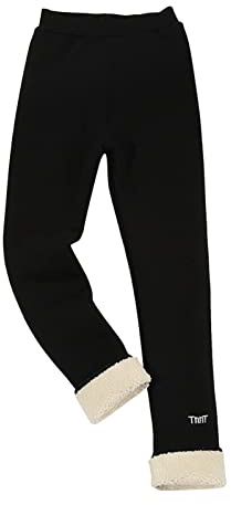 Pantalon Doublé Polaire Enfant Fille Hiver Chaud épaissi 1-16 Ans Leggings Adolescent Fille Taille Elastique Confortable Thermique Chic Pas Cher Casual Sport Jogging