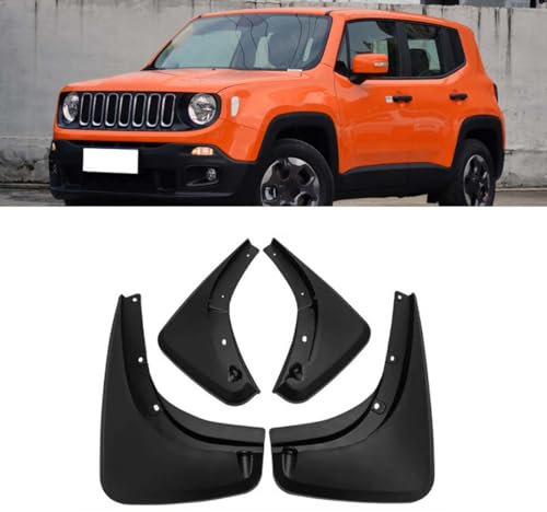 BERULL Paraspruzzi per Auto per Jeep Renegade 2015-2021, Paraspruzzi Parafanghi Paraspruzzi Anteriore Parafango Posteriore Parafango Parafango Protezione per Pneumatici Accessori