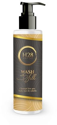 H28 - Champu Metodo Curly Low Poo con 5 Tipos de Ácido Hialurónico + Proteínas de Seda | Champu Curly Pelo Rizado y Activador de Rizos Definidos | Rizos Curls Hair Productos para Todo Tipo de Cabello