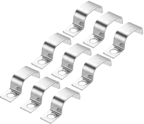 QUARKZMAN 20 Stück Rohrschellen Edelstahl- Befestigungsschelle Schlauchschnalle Kabelschellen | Rohrhalter für Rohrdurchmesser Ø 20mm