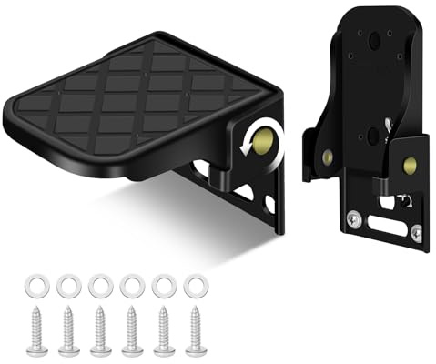 ESUDNT Fällbart lastbilssteg, halkfritt husbilssteg, hållbart båttrailersteg för lastbilar, husbil, husbil och släpvagnar (2-pack)