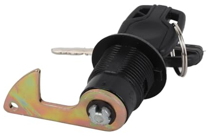 Alomejor Serrure arrière, Universelle sécurisée, Serrure Coffre Moto résistante Facile à Installer for Motards scootéristes Voyages urbains et Longues Distances