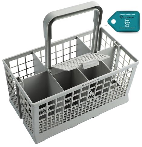 ELECTROHOGAR Panier Lave-Vaisselle Universel pour Couverts | Panier Couvert avec 7 Compartiments | Indéformable et résistant | Mesure 13x24x12cm
