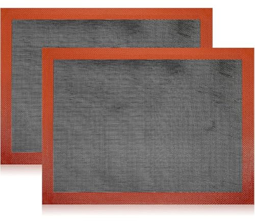 DILYUPE Tappetino Microforato per Forno, 2 PCS Tappetino da Forno in Silicone, Tappetino a Doppia Faccia Antiaderente, Resistente al Calore e Riutilizzabile (2-set)