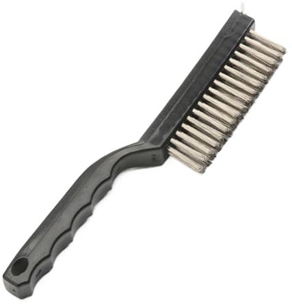 Cepillo para barbacoa, cepillo de alambre para barbacoa, cepillo para barbacoa con mango largo, cepillo de alambre para barbacoa al aire libre, cepillo de limpieza portátil, accesorios para barbacoa