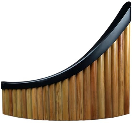 Panflöte Konzert Panflöte Für Linke Und Rechte Hand G-Taste Abnehmbares Tablett Originalfarbe Holzblasinstrument Handgefertigte Panflöte 22 Röhren(R)