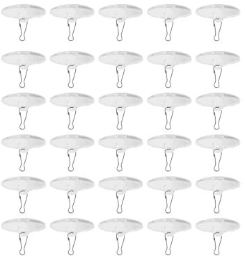 SinChic Gancio Adesivo per Soffitto,30 PCS Ganci Adesivi Trasparenti Ganci a Soffitto Autoadesivi Trasparenti per Appendere Decorazioni Cucina Bagno Porta da Parete Soffitto Finestre in Vetro