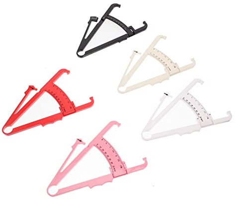 KOMBIUDA 5St fetter Clip Fettmesszange körperfett messung Körperfettmessung Caliper Set körperfettwage Körperfettwaage Körperfettmessinstrument Fettmessgerät Körperfettmonitore Plastik