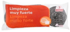 Estropajo Acero Inoxidable Bosque Verde Limpieza Muy Fuerte Paquete 3 ud. Pack 3