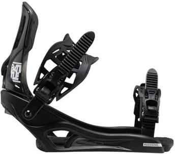 Rossignol Battle Snowboard Bindings for Men and Women - Black M/L