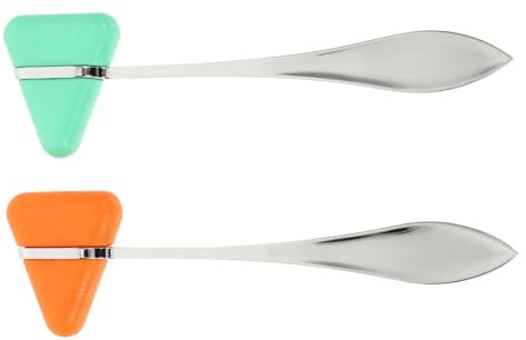 PAMINGONO 2 Pezzi Martelli Diagnostici Neurologici in Zinco Martello Triangolare Ergonomico Portatile per Riflessi Miotatici Strumento Pratico per Test Neurologici Colore