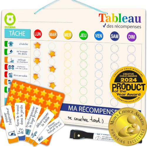 Quokka Tableau Magnétique pour Enfants - Planificateur Visuel Récompenses