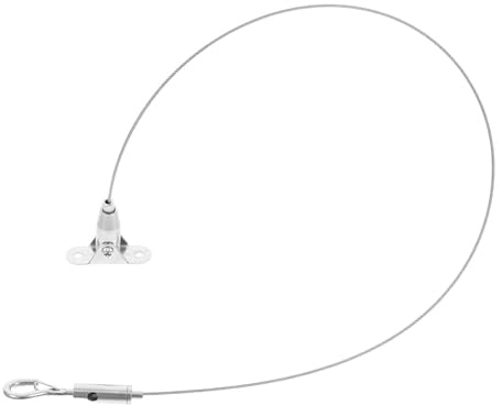 POPETPOP Cable de Acero Inoxidable Ajustable 0,5 M Gancho para Colgar Lámparas y Cuadros en Pared o Techo, Instalación sin Herramientas para Decoración Interior
