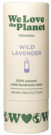 We Love the Planet Deo Stick, Papertube, Wild Lavender, 40g