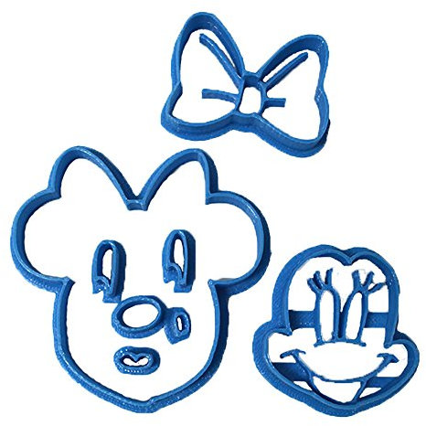 Cuticuter Minnie Cara Taglierina Fondente, Blu, 8x7x1.5 cm